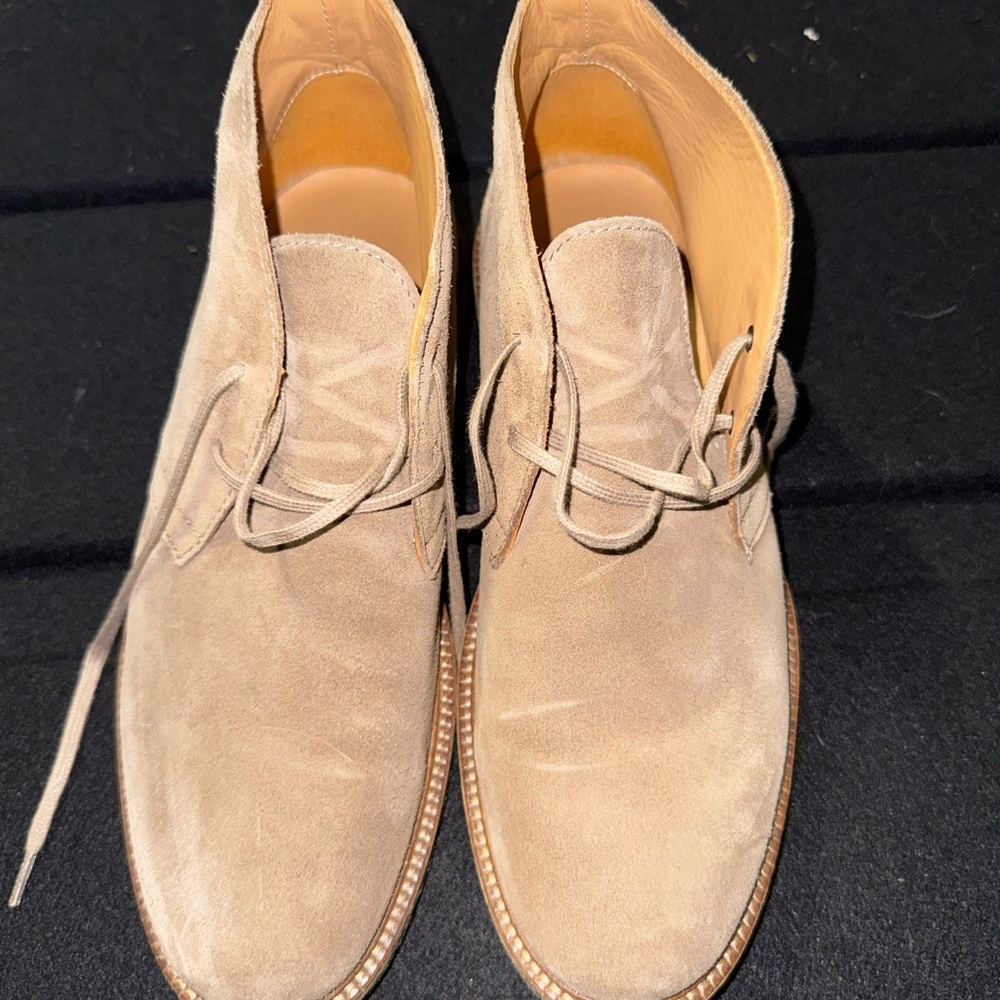 Boss Tan Chukka Boots suede lace up - men’s size 42
